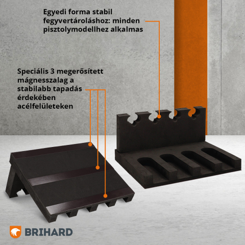 Brihard 4-relva 3D vahtsisuga relvahoidik