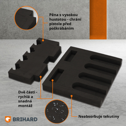 Brihard 4-relva 3D vahtsisuga relvahoidik