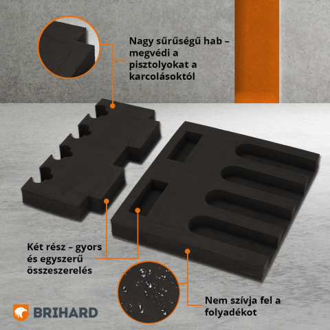 Brihard 4-relva 3D vahtsisuga relvahoidik