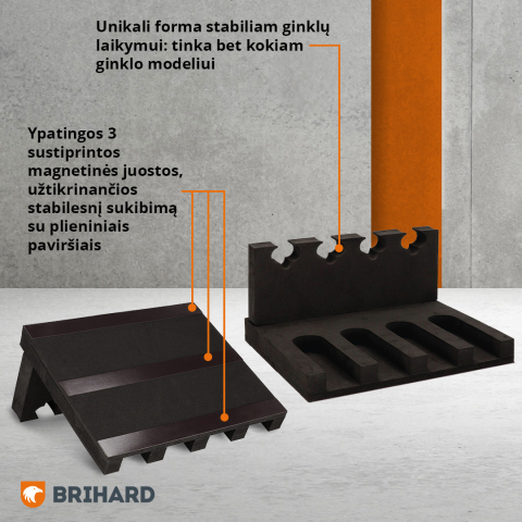 Brihard 4-relva 3D vahtsisuga relvahoidik