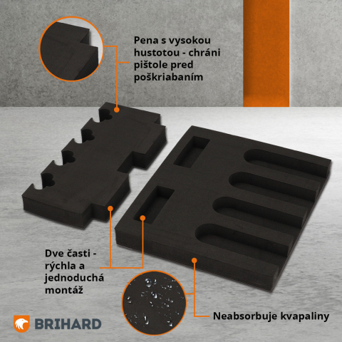 Brihard 4-relva 3D vahtsisuga relvahoidik