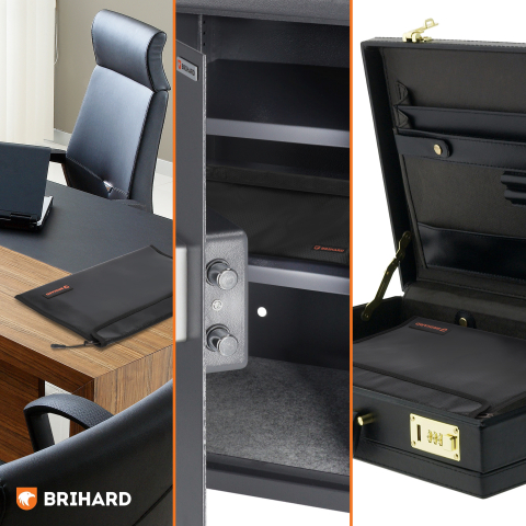 Brihard tulekindel dokumentide kott