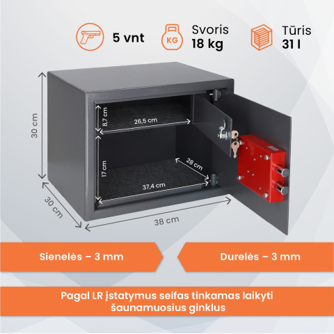Brihard Püstol & Laskemoona XL K 5 püstolile