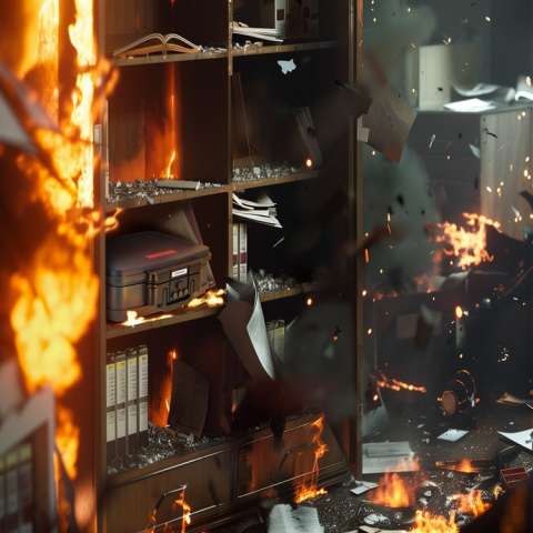 Brihard kaasaskantav tulekindel kast 2125N A4 C